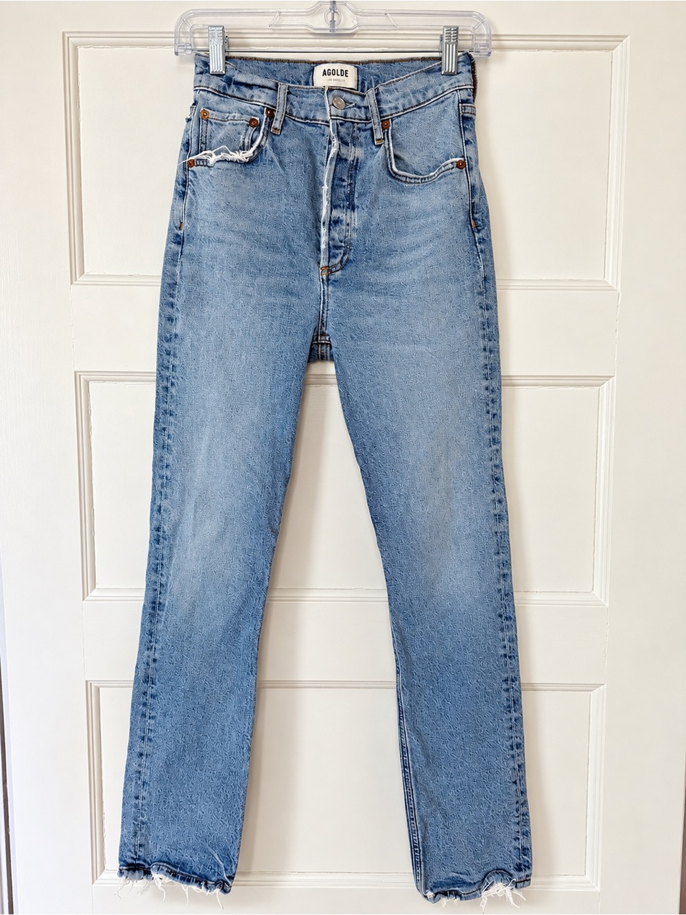 AGOLDE Riley Long High Rise Straight Leg Jeans – Women’s Size 24